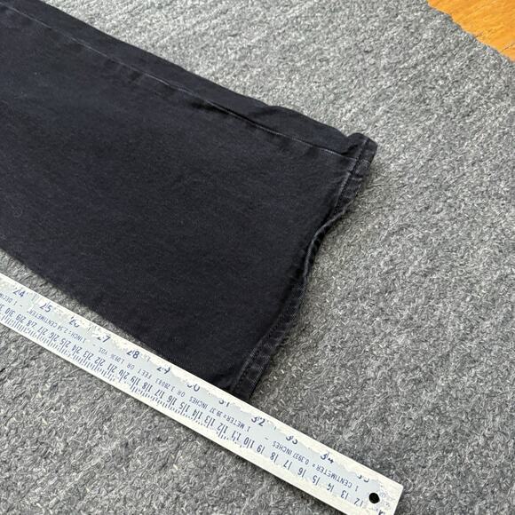 Levi's Premium Ribcage Bootcut Jeans Women 32 Black Premium Boot Western Stretch - Picture 7 of 12